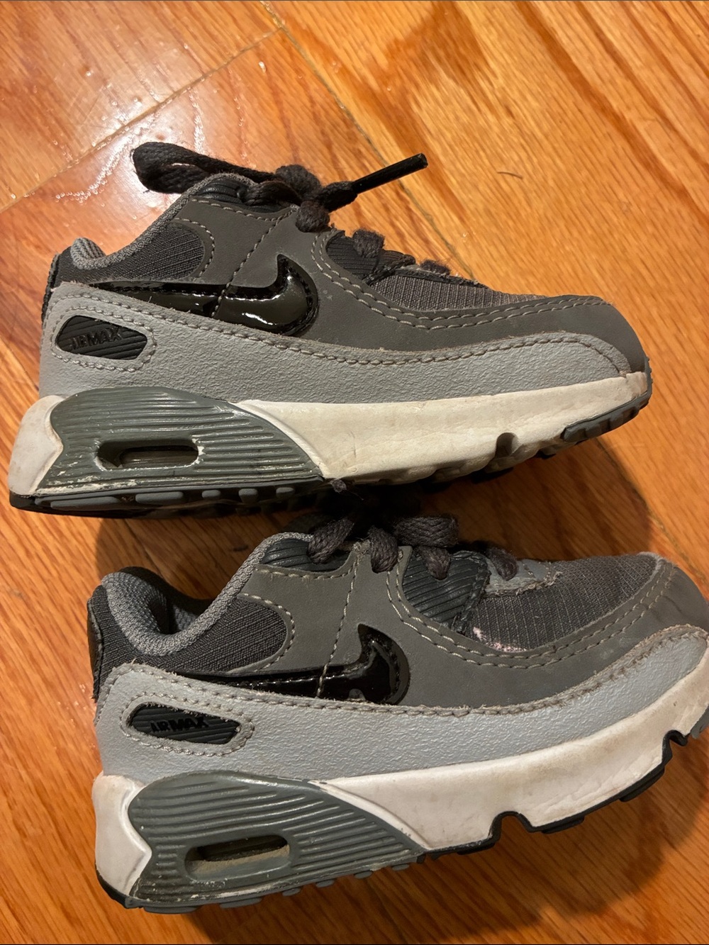 Nike toddler Gray and Black Air Max-Style Sneakers-6c